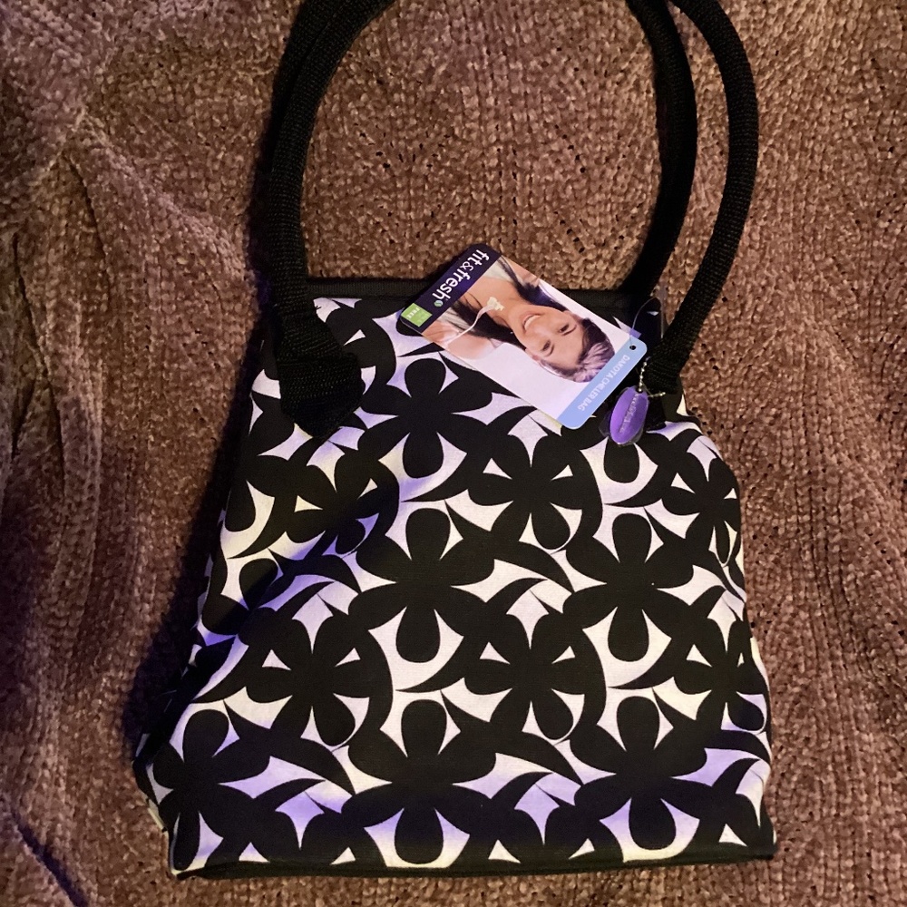 Fit & Fresh Lunch Bag Black & White NWT
